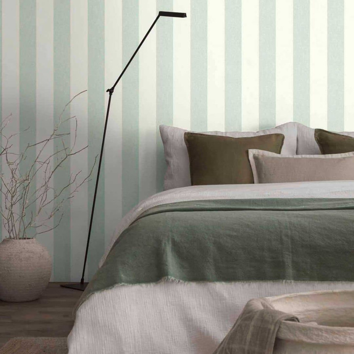 Streifentapete Grün Weiss - Vliestapete A.S. Création - WA396103