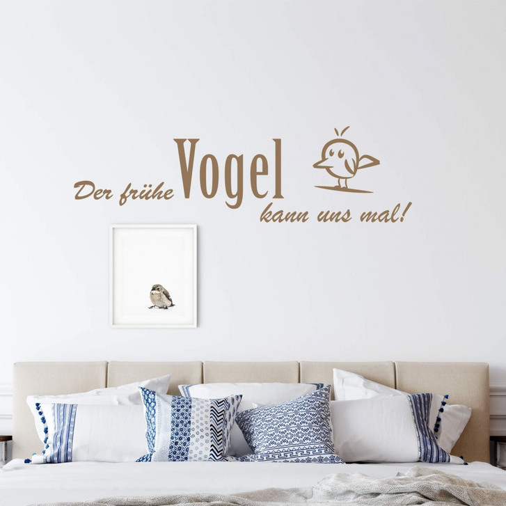Wandtattoo Der frühe Vogel kann UNS mal! - WA208191