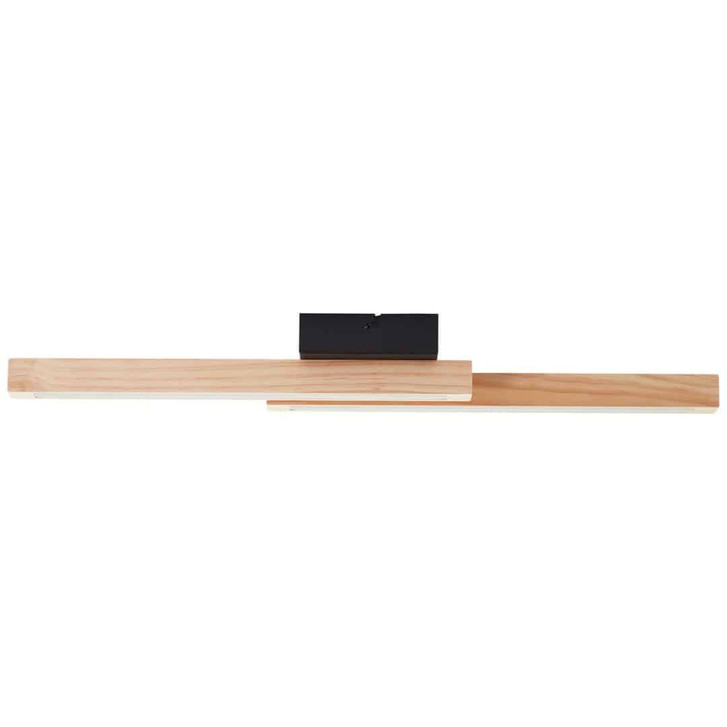 Deckenleuchte Anabelle, braun, 62 x 6.5 cm, Holz LED-Lampe - WA438499
