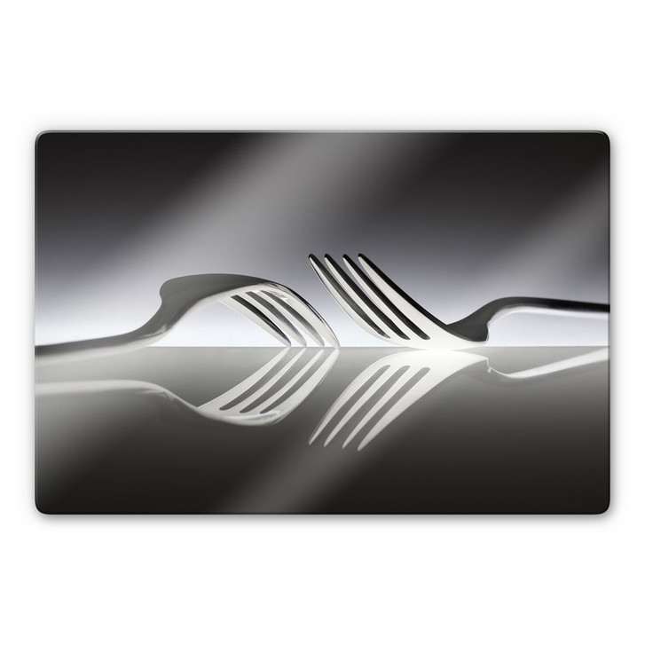 Glasbild De Kogel - Silverware Reflection - WA122124