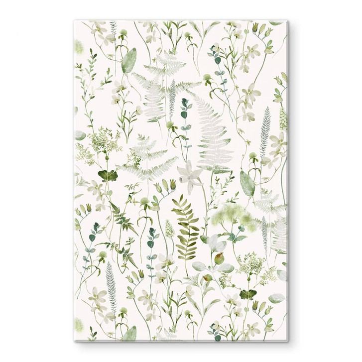 Glasbild Kräuter und Wildblumen - UN Designs - WA400146
