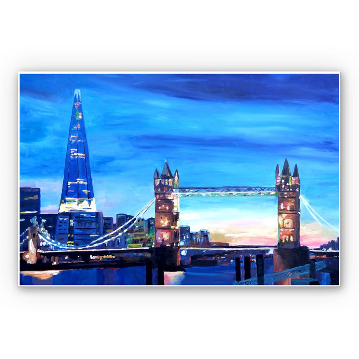 Hartschaumbild Bleichner - London Tower Bridge und The Shard - WA129575