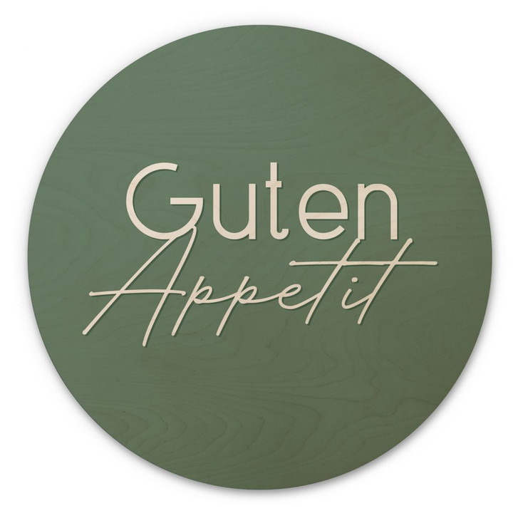 Holzbild Guten Appetit - Rund - WA425242