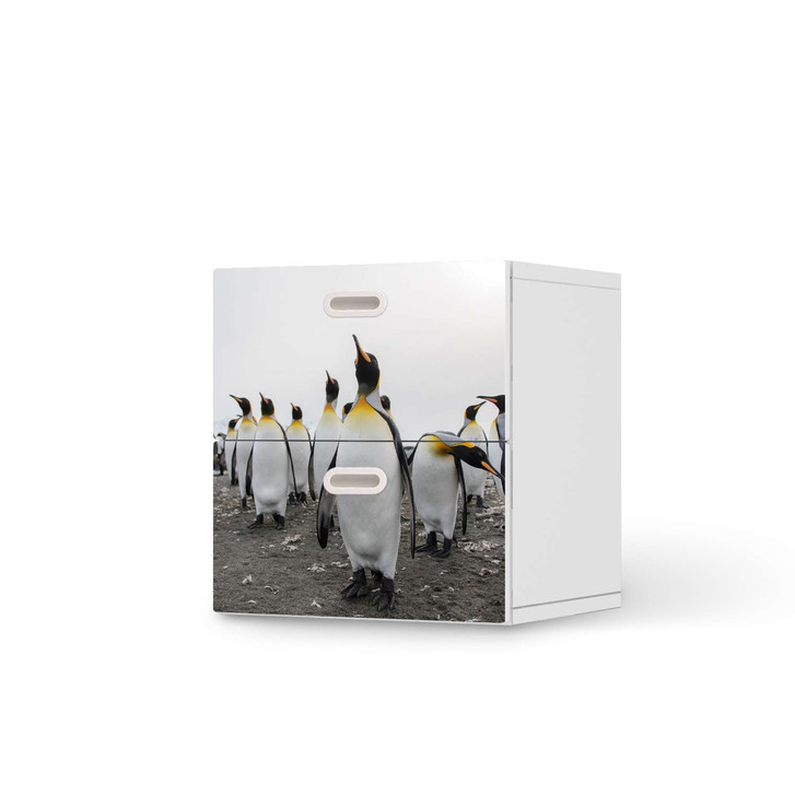 Klebefolie IKEA Stuva / Fritids Kommode - 2 Schubladen - Penguin Family - CR110102