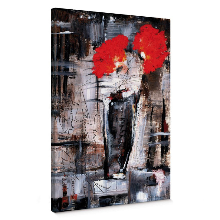 Leinwandbild Niksic - Leuchtend Rot - WA371541