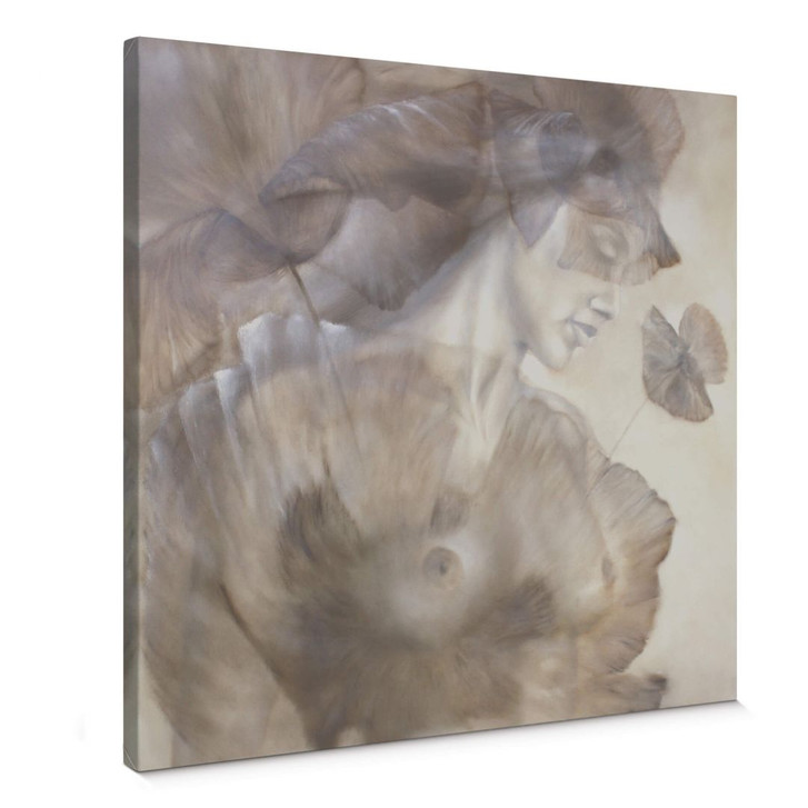 Leinwandbild Schmucker - Mohn und Akt - WA373965