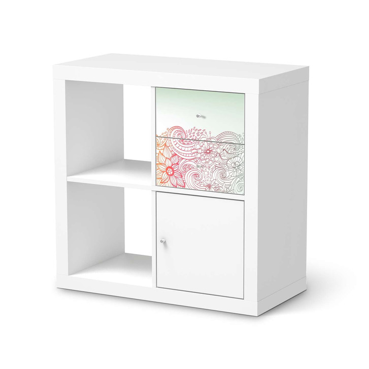 Möbelfolie IKEA IKEA Expedit Regal Schubladen - Floral Doodle - CR115074