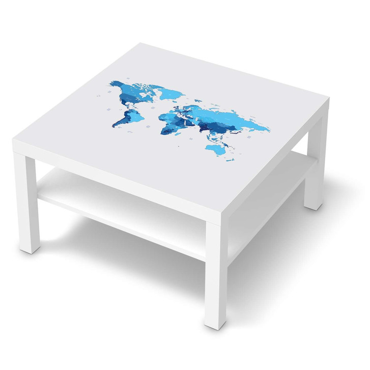 Möbelfolie IKEA Lack Tisch 78x78cm - Politische Weltkarte - CR118495