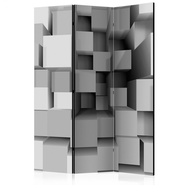 Paravent, Raumteiler freistehend, Trennwand - Geometrisches Puzzle - WA454380