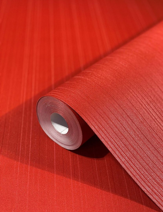 Vliestapete mit glänzenden feinen Streifen und Linien rot Streifen von Harald Glööckler - WA451073