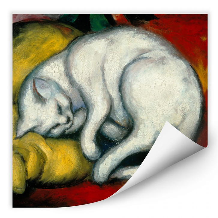 Wallprint Marc - Die weisse Katze - quadratisch - WA186566