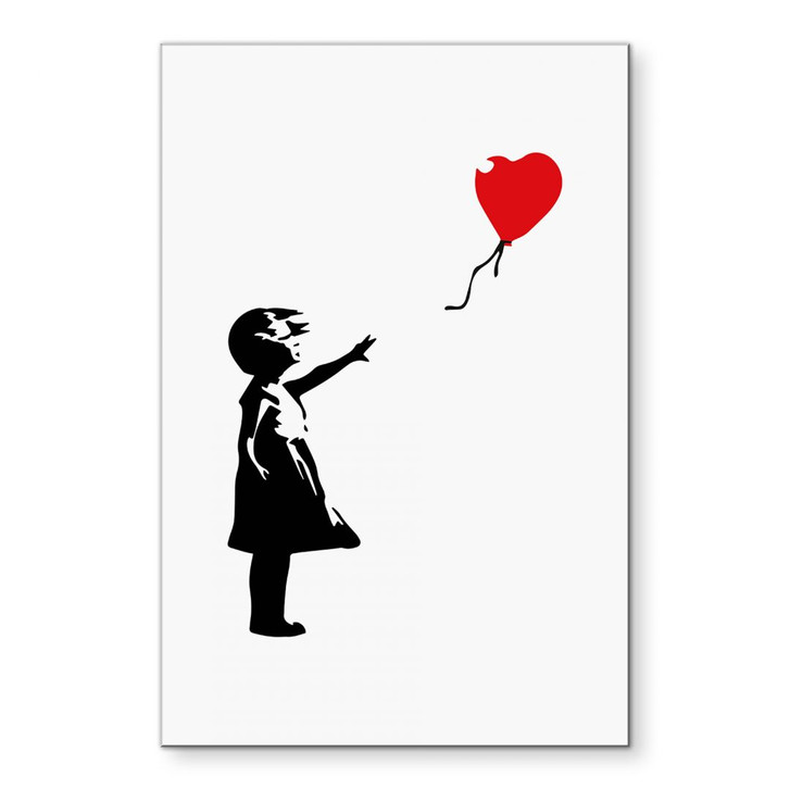 Wandbild Banksy - Girl with the red balloon - Alu-Dibond - WA423323