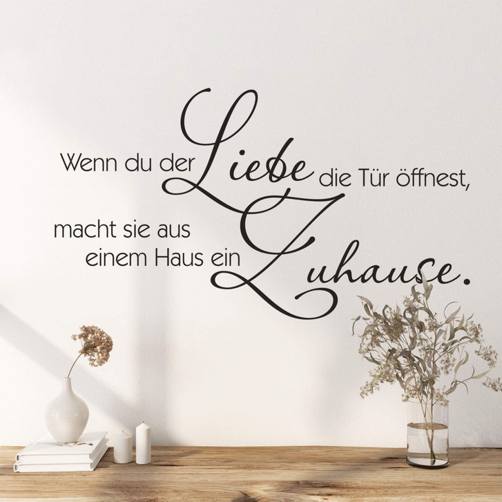 Wandtattoo Wenn Du der Liebe… - WA294067