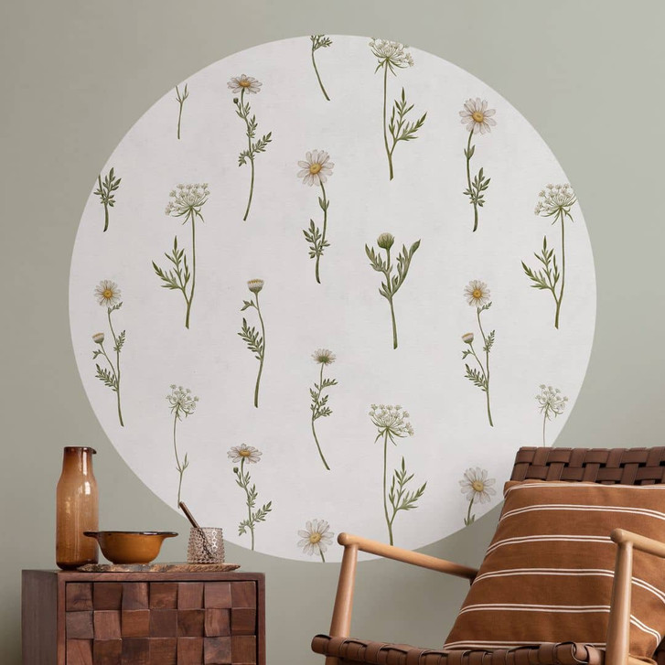 Wandtattoo Wiesenromantik mit Feldblumen - Kikki Belle - Rund - WA433826