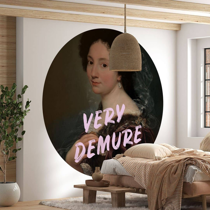 Fototapete Barocke Schönheit: Very Demure - Grace Digital Art - Rund - Selbstklebend/Vlies - WA449662