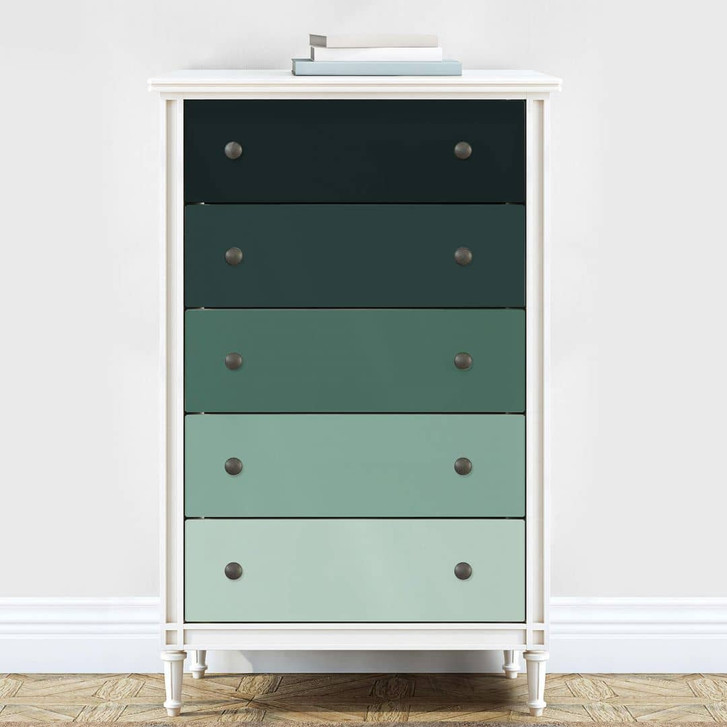 Möbelfolie, Dekofolie - abwischbar - Farbverlauf Mint - 5er Set - WA328478