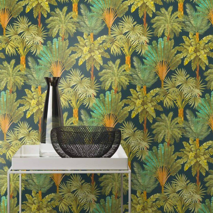 Rasch Vliestapete, Mustertapete Salsa farngrün - WA339054