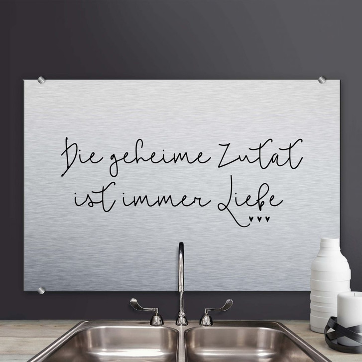 Spritzschutz - Die geheime Zutat ist immer Liebe - WA249997