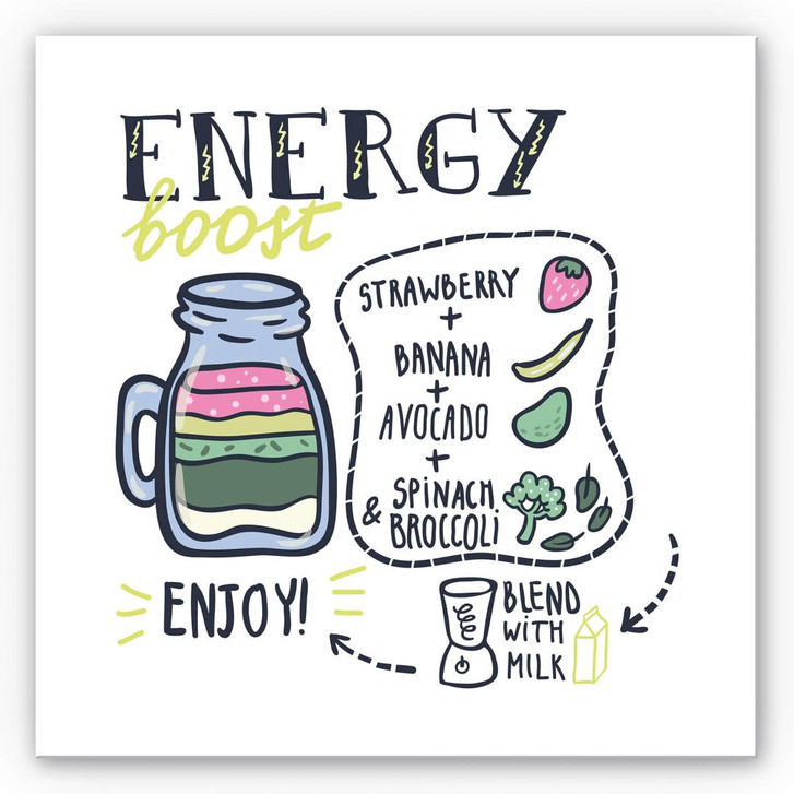 Wandbild Energy Boost - quadratisch - WA192369