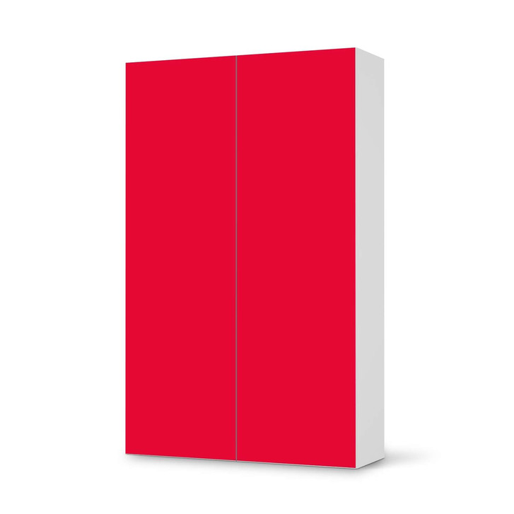 Klebefolie IKEA Besta Schrank 2 Türen (hoch) - Rot Light - CR109312
