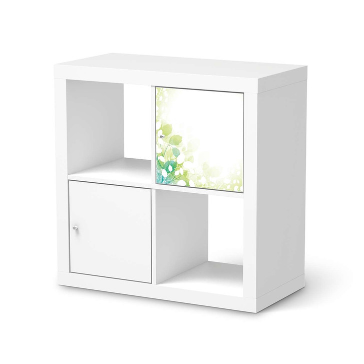 Möbelfolie IKEA Kallax Regal 1 Türe - Flower Light - CR118280