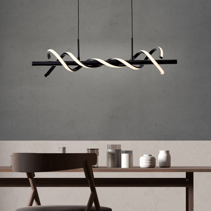 Pendelleuchte Alexander, schwarz, 150 x 75.5 cm, Pendellampe - WA438486