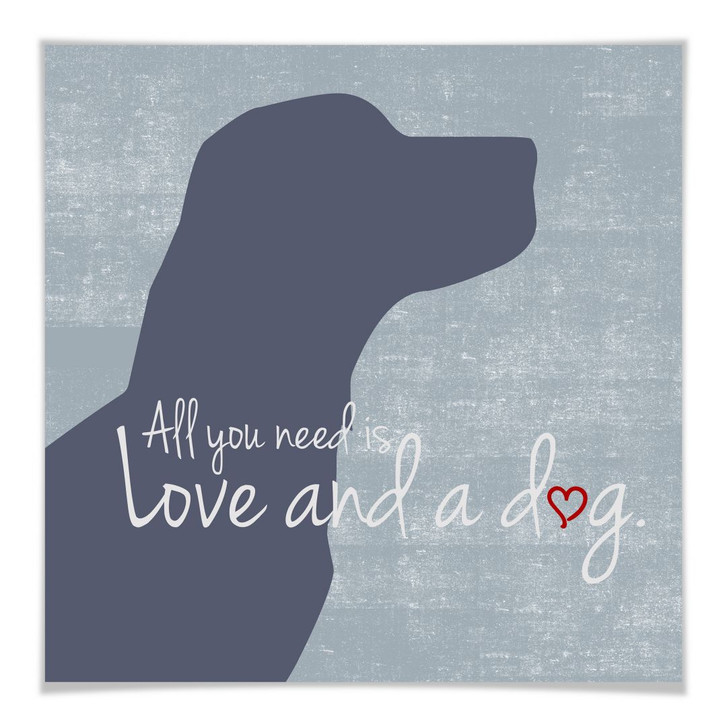 Poster All you need is Love and a Dog - WA246421