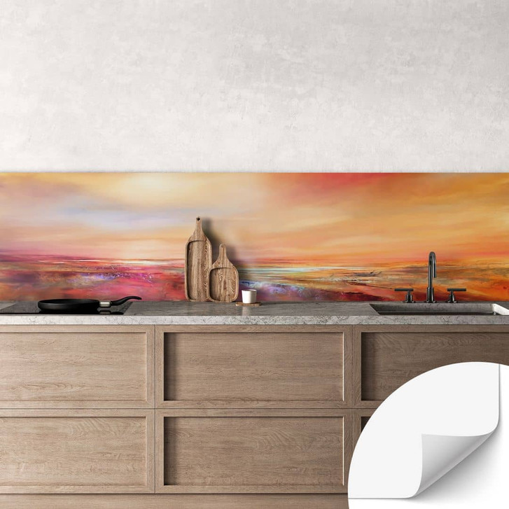 Selbstklebende Küchenrückwand Goldener Horizont im Abendlicht - Schmucker - WA499825