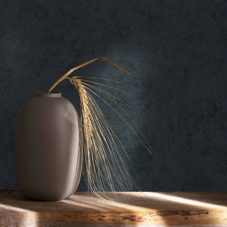 Vliestapete Schwarz Betonoptik für Wohnzimmer Schlafzimmer Büro marburg Tapete - WA450612