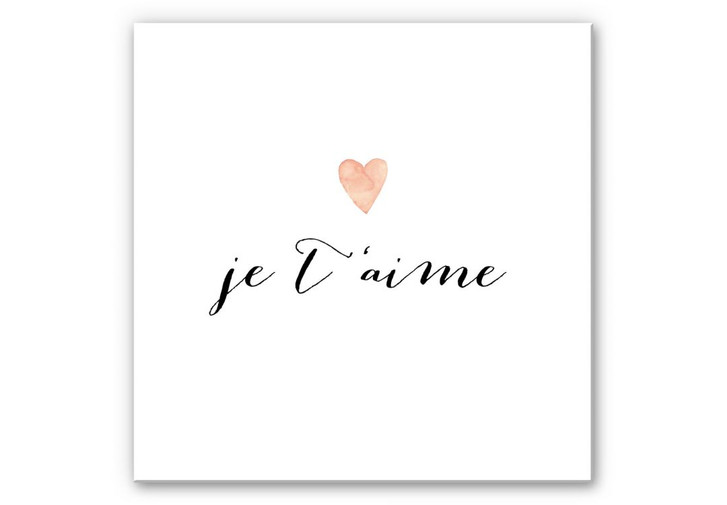 Wandbild Confetti & Cream - Je t'aime - WA260006