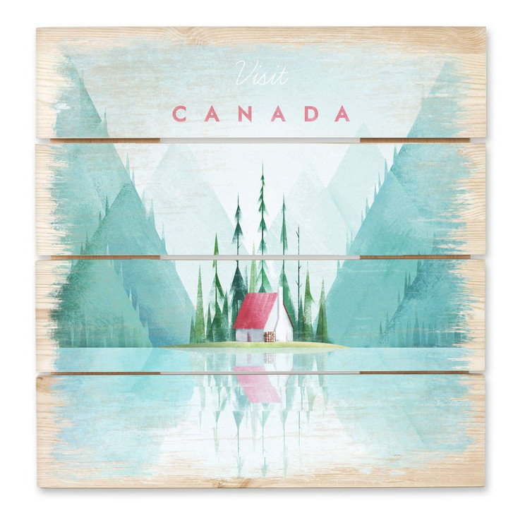 Holzbild Rivers - Kanada - 40 x 41.5 cm - WA274373