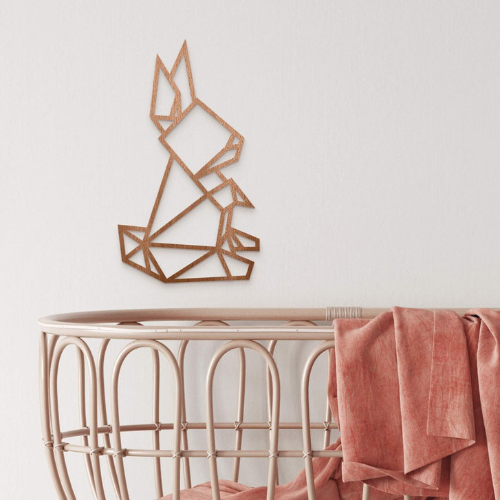 Holzkunst Mahagoni - Origami Hase - WA133384