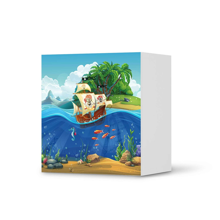 Klebefolie IKEA Besta Regal 1 Türe - Pirates - CR109218