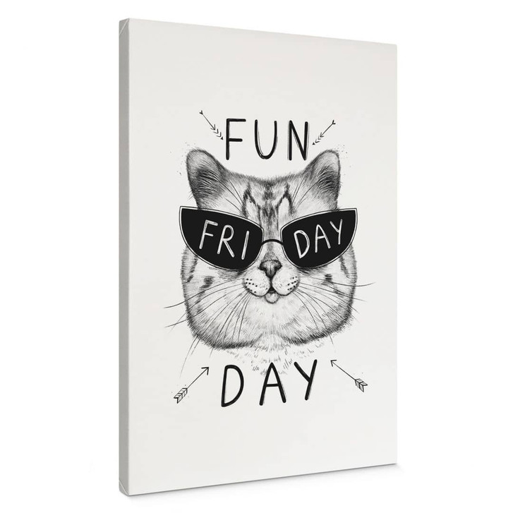 Leinwandbild Katze mit Sonnenbrille - Fun Friday Cat - Korenkova - WA435797