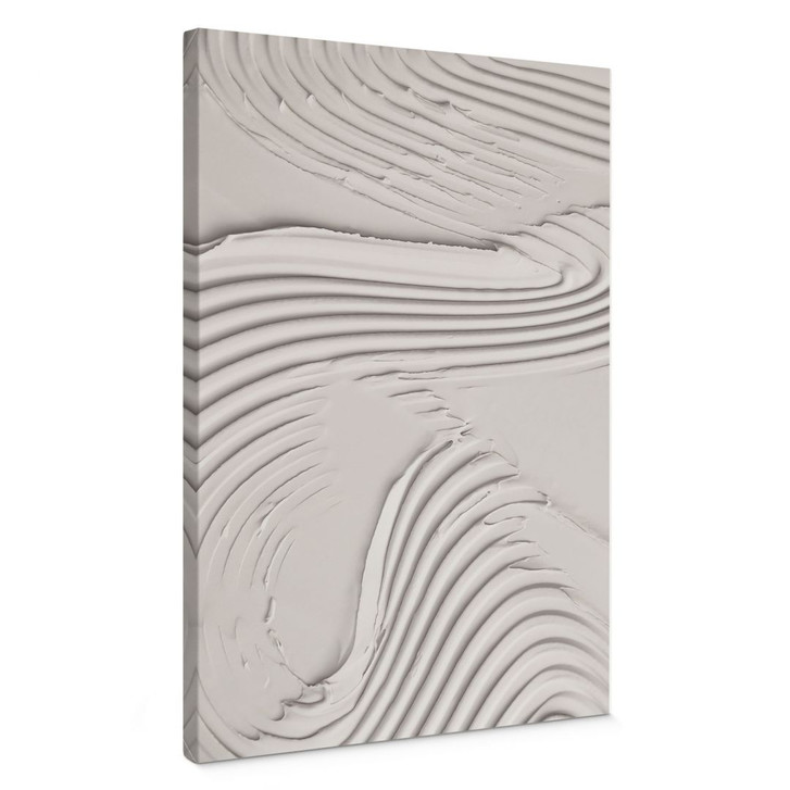 Leinwandbild Sanfte Strukturen in Beige - Pictufy Studio - WA436399