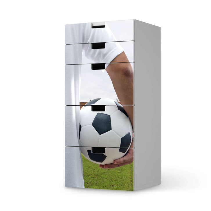 Möbel Klebefolie IKEA Stuva / Malad Kommode - 5 Schubladen - Footballmania - CR114090