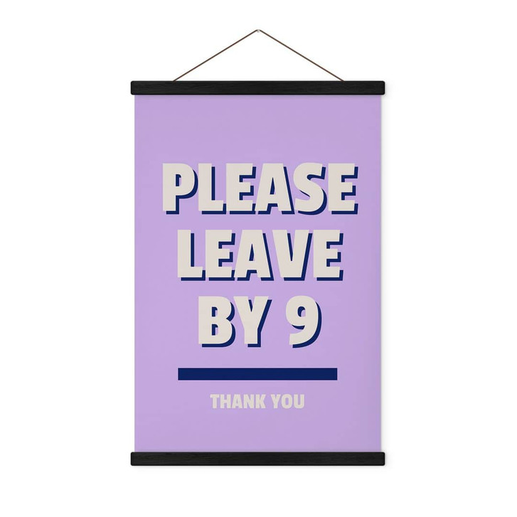 Stoffbild Please leave by 9 - Fritsch - WA429195