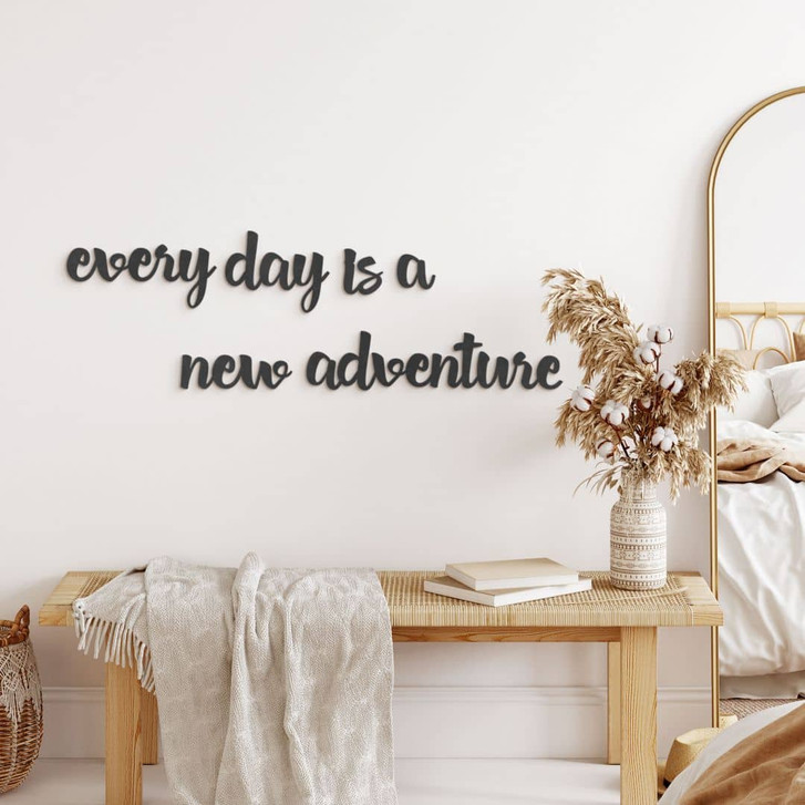 3D Schriftzug Every day is a new adventure - MDF Deko - WA417395