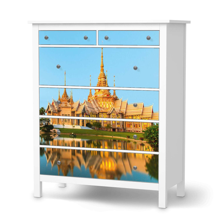 Klebefolie IKEA Hemnes Kommode 6 Schubladen - Thailand Temple - CR111428