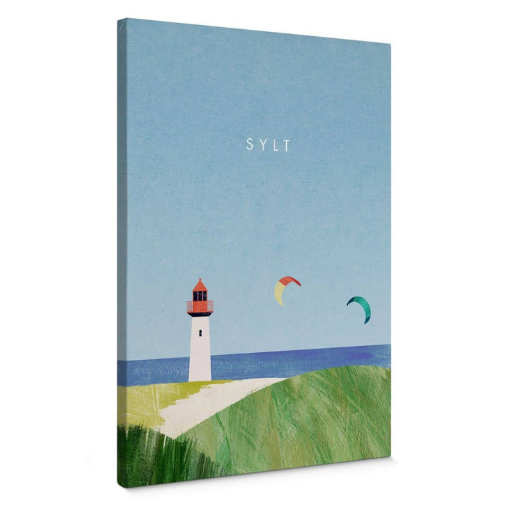 Leinwandbild Rivers - Sylt mit Leuchtturm - WA404206