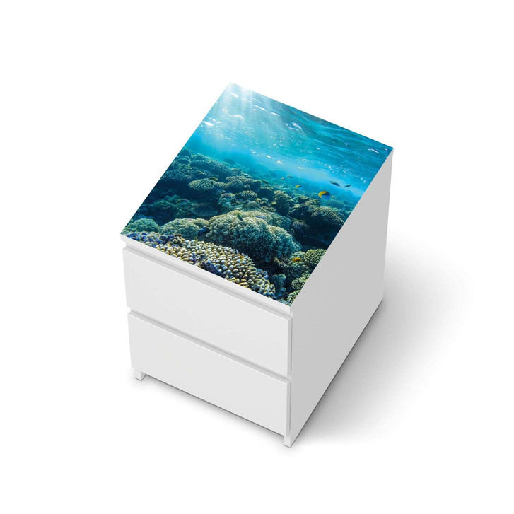 Möbelfolie IKEA Malm Kommode 2 Schubladen oben - Underwater World - CR116357