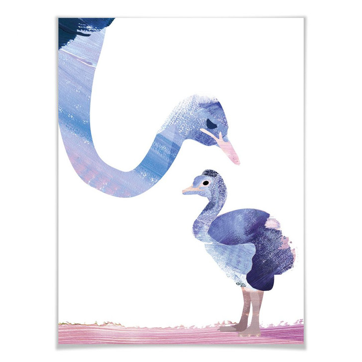 Poster Goed Blauw - Federliebe - WA247486