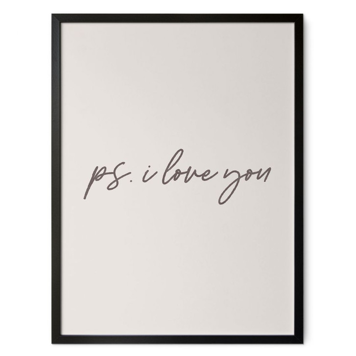 Spruch Poster Ps. I love you - WA498917