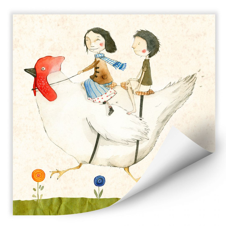 Wallprint Loske - Huhnreise - WA186138