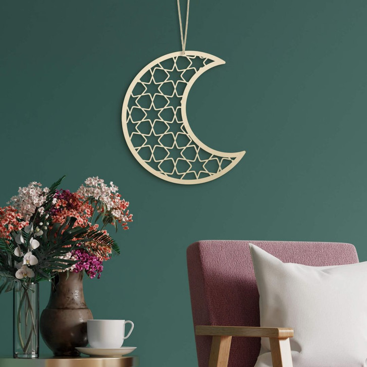 Holzdeko Pappel - Ramadan - Mond - WA333411