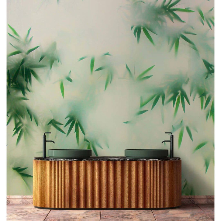 Livingwalls Fototapete Walls by Patel 3 Panda`S Paradise 2 grün, beige - WA328017