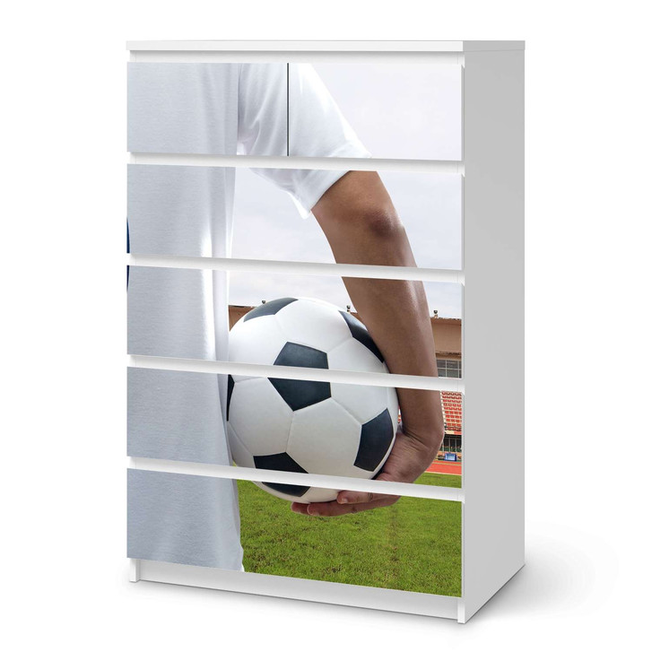 Möbel Klebefolie IKEA Malm Kommode 6 Schubladen (hoch) - Footballmania - CR113707