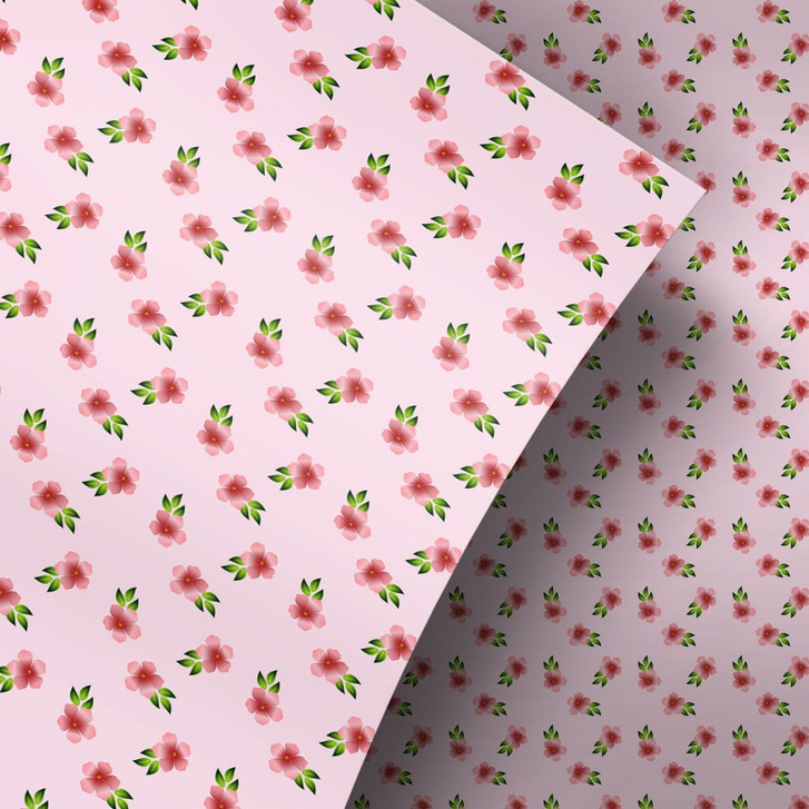 Möbelfolie, Dekofolie - abwischbar - Blumen Rosa - WA155340