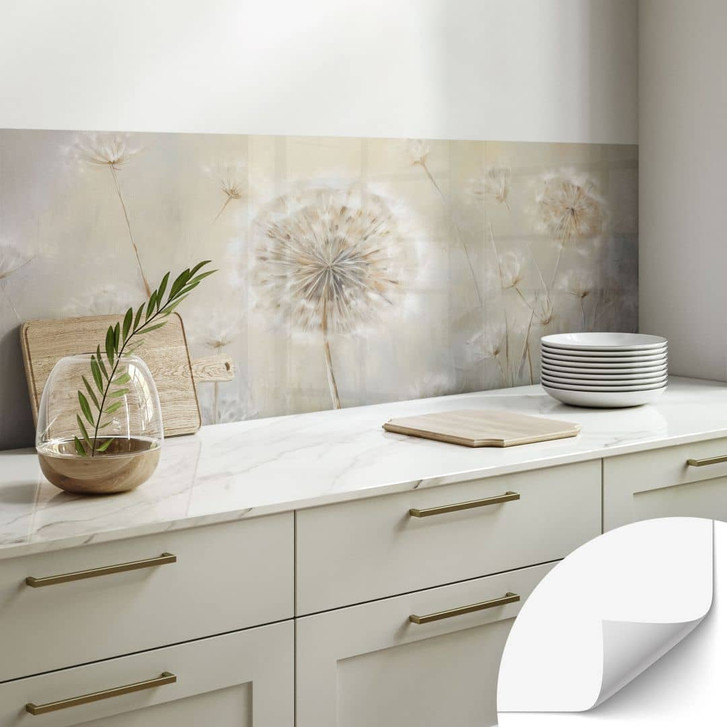 Selbstklebende Küchenrückwand Pusteblumen-Traum im Frühling - Paksoylu - WA428807