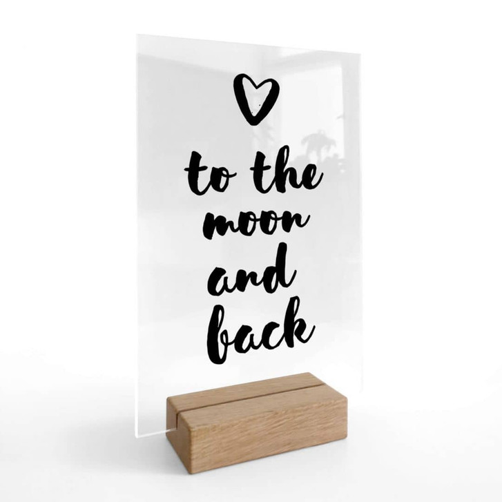 Tischaufsteller - Love to the moon and back - WA323895